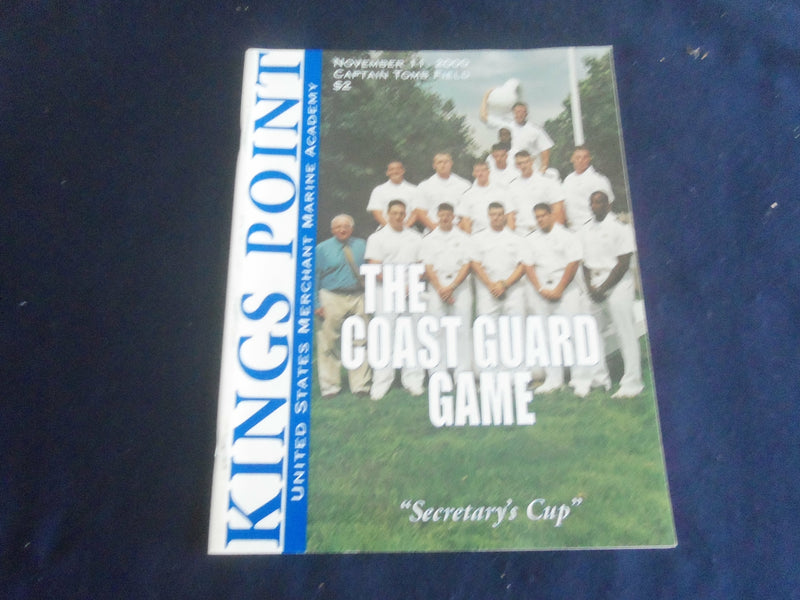 2000 NOV 11 FOOTBALL PROGRAM - U.S. MERCHANT MARINE VS COAST GUARD - SP 1215K