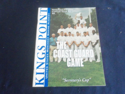2000 NOV 11 FOOTBALL PROGRAM - U.S. MERCHANT MARINE VS COAST GUARD - SP 1215K