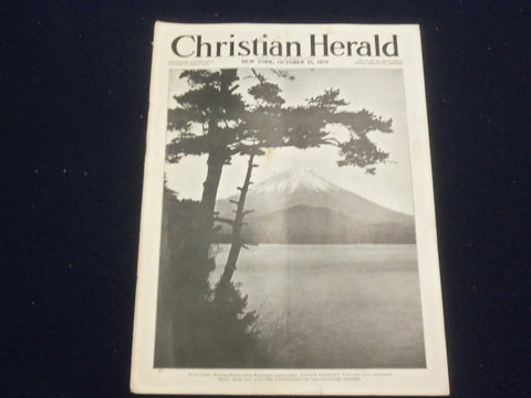 1916 OCTOBER 25 CHRISTIAN HERALD MAGAZINE - FUJI-YAMA, JAPAN VOLCANO - ST 6585