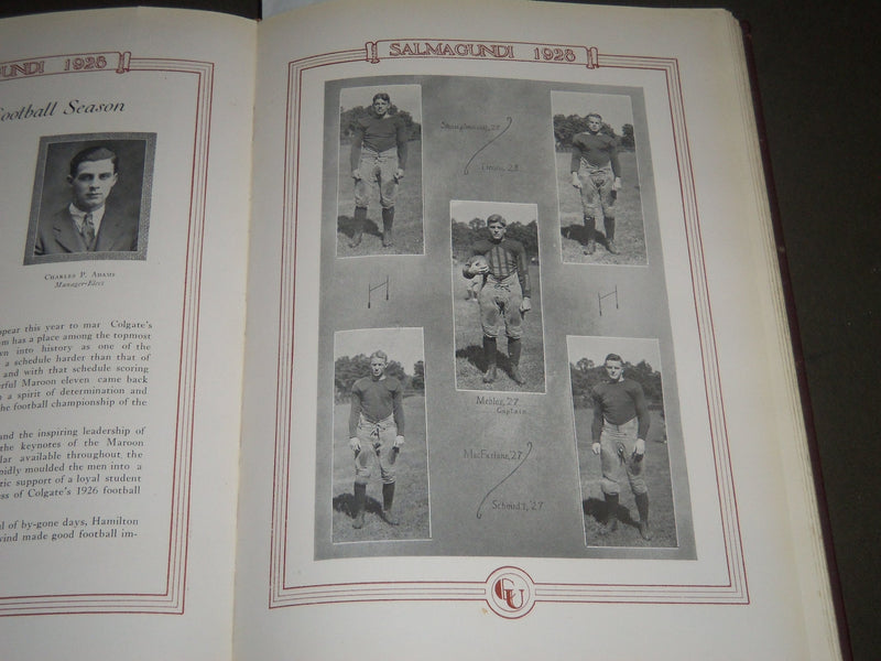 1928 SALMAGUNDI COLGATE UNIVERSITY YEARBOOK - HAMILTON NEW YORK - YB 1207