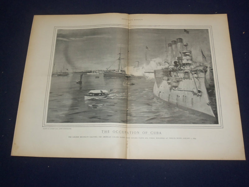 1899 JANUARY 14 COLLIER'S MAGAZINE - OUR NEW POSSESSIONS - PUERTO RICO - ST 6655