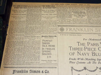 1922 APRIL 2 NEW YORK TIMES NEWSPAPER - 6,000 COAL MINES ARE IDLE - NT 8573