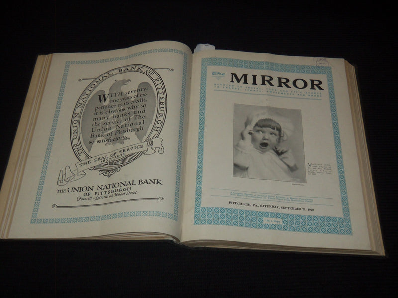 1929 SEPTEMBER-NOVEMBER THE MIRROR MAGAZINE BOUND VOLUME - KD 3351K