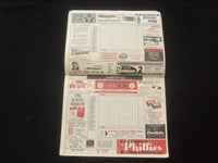 1967 PHILADELPHIA PHILLIES SCORECARD - SAN FRANCISCO GIANTS - J 7845
