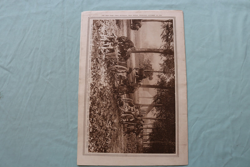 1914 OCT 22 NEW YORK TIMES MID-WEEK PICTORIAL WAR EXTRA-ALGERIAN CAVALRY-NP 9120