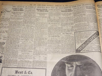 1919 FEBRUARY 15 NEW YORK TIMES - WILSON PRESENTS WORLD LEAGUE PLAN - NT 7966