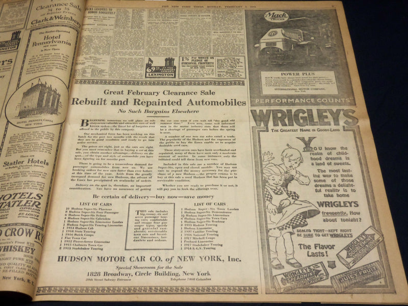1919 FEBRUARY 3 NEW YORK TIMES - DISCUSS LEAGUE CONSTITUTION TODAY - NT 7958
