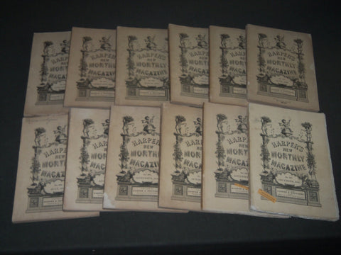 1880 HARPER'S MONTHLY MAGAZINE LOT 12 COMPLETE YR - ILLUSTRATIONS & ADS - WR 246