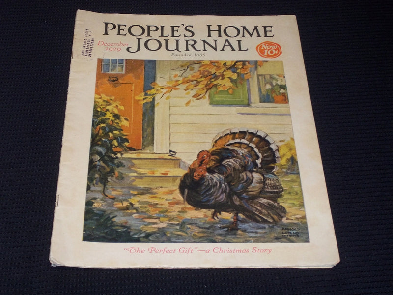 1929 DECEMBER PEOPLE'S HOME JOURNAL MAGAZINE NICE FRONT COVER & FASHION - E 3756