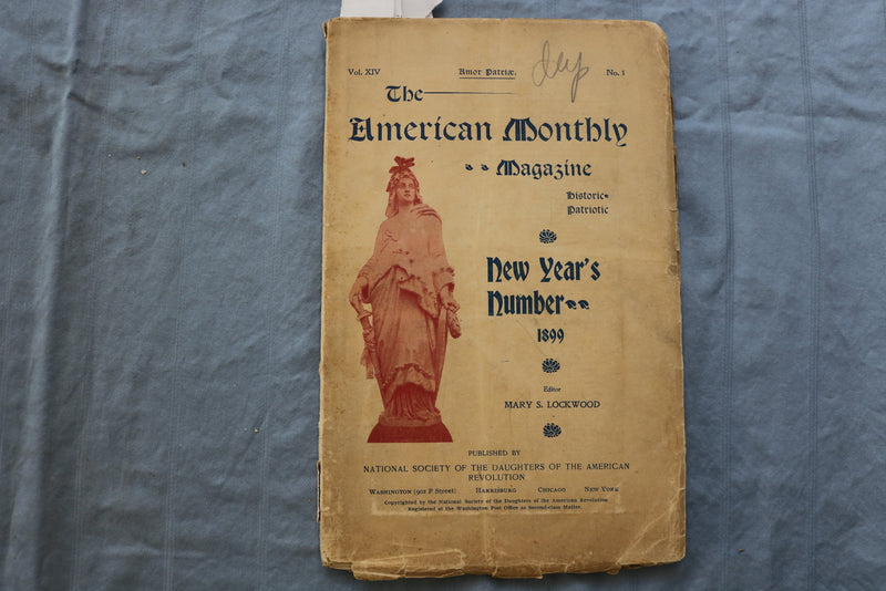 1899 JANUARY THE AMERICAN MONTHLY MAGAZINE - COLOR MAP - K 718