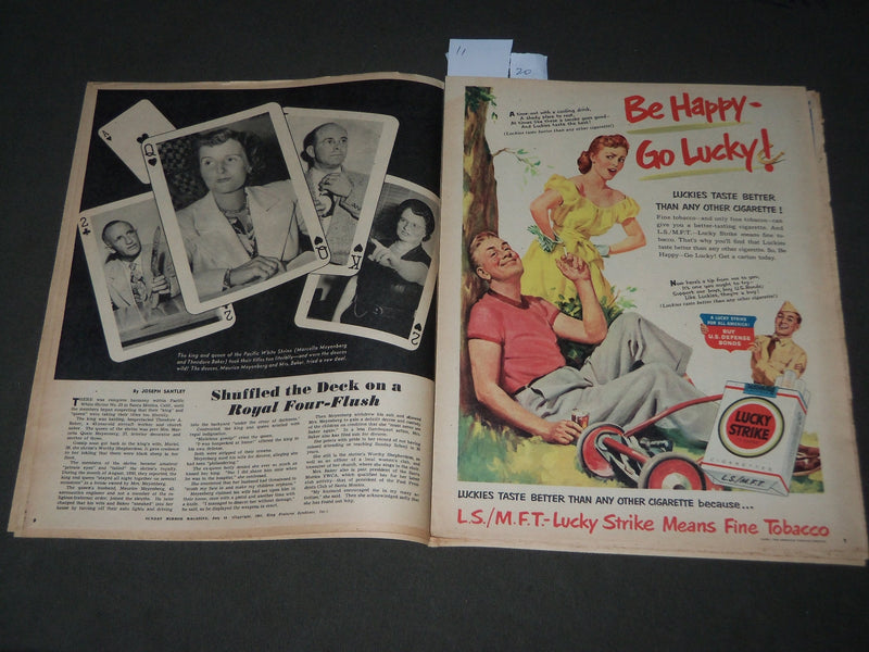1951 JULY 15 MIRROR MAGAZINE SECTION - ESTHER WILLIAMS COVER - J 3023