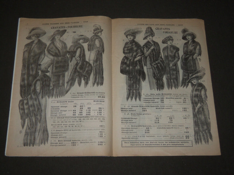 1912-1913 WINTER AUX DEUX PASSAGES - FOURRURES FRENCH CATALOGUE - FR 1276