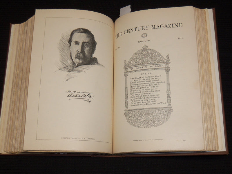 1900 NOVEMBER-1901 APRIL THE CENTURY MAGAZINE BOUND VOLUME - PARRISH - KD 2759R