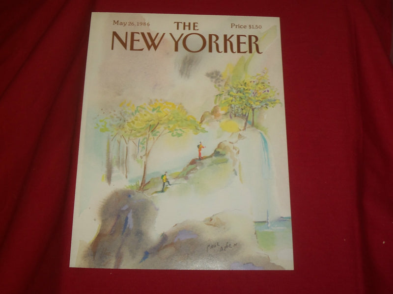 1986 MAY 26 NEW YORKER MAGAZINE FRONT COVER ONLY - GREAT ART FOR FRAMING