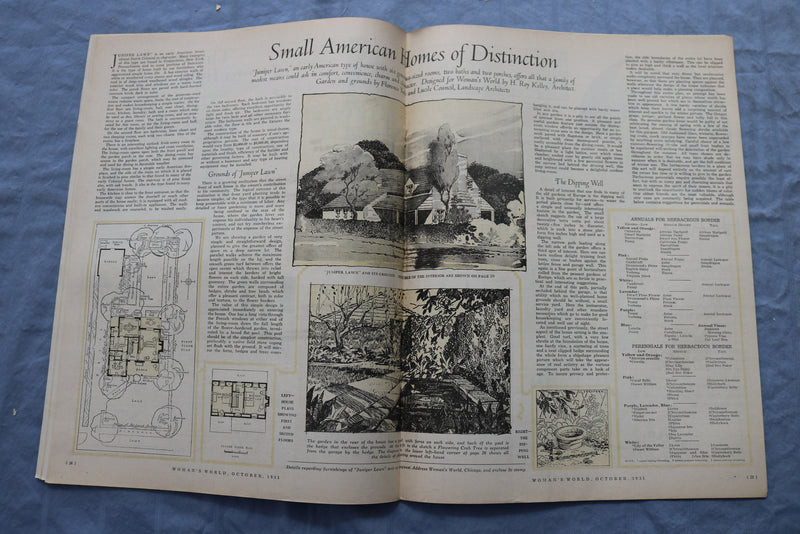 1931 OCTOBER WOMAN'S WORLD MAGAZINE - THE SMITHS COME HOME - SP 4783V