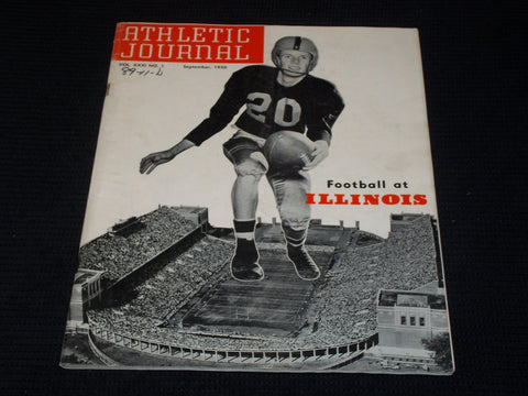1950 SEPTEMBER ATHLETIC JOURNAL MAGAZINE - ILLINOIS FOOTBALL COVER - E 5832