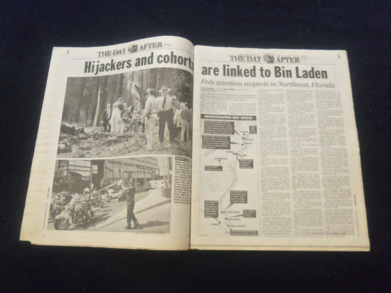 2001 SEPTEMBER 13 NEW YORK DAILY NEWS NEWSPAPER - THE DAY AFTER 9/11 - NP 6060