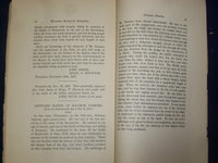 1904 WORCESTER SOCIETY OF ANTIQUITY PROCEEDINGS - NUMBER 1, VOLUME 20 - J 4606