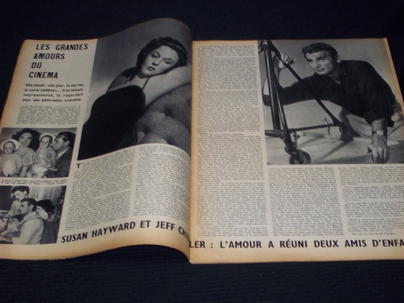 1954 MARCH 26 CINEMONDE MAGAZINE - KERR & LANCASTER COVER - E 24859