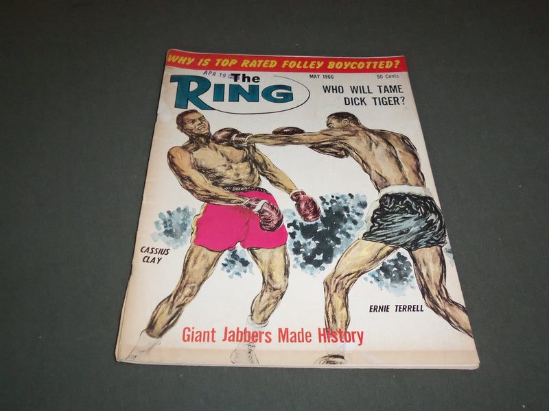 1966 MAY THE RING MAGAZINE - CASSIUS CLAY AND ERNIE TERRELL- SP 5292
