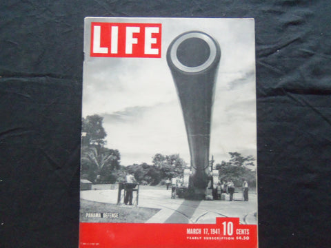 1941 MARCH 17 LIFE MAGAZINE - PANAMA CANAL DEFENSE - L 226