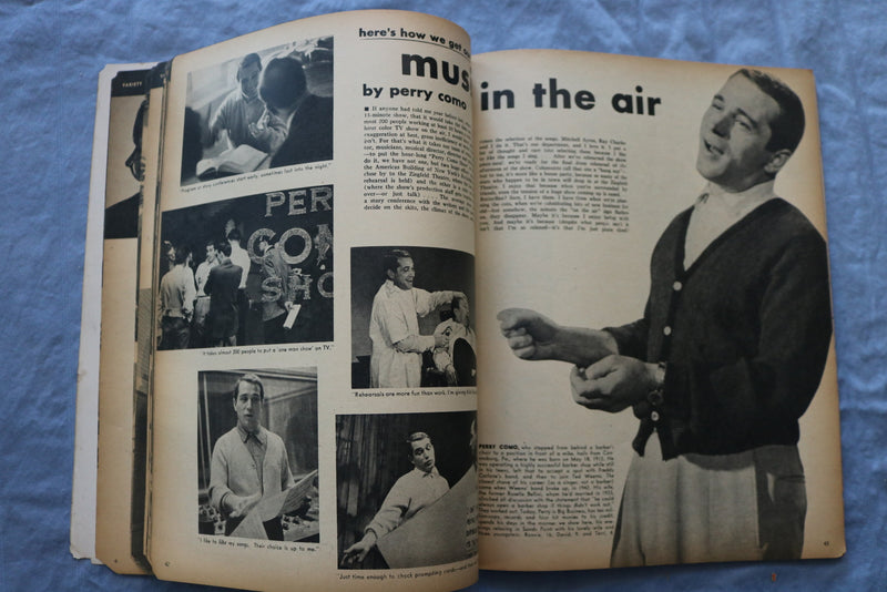 1956-57 WHO'S WHO IN TELEVISION AND RADIO MAGAZINE - PERRY COMO COVER - ST 1003E