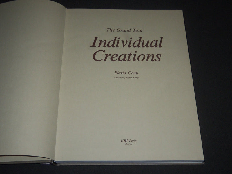 1978 THE GRAND TOUR INDIVIDUAL CREATIONS BOOK BY FLAVIO CONTI - I 857