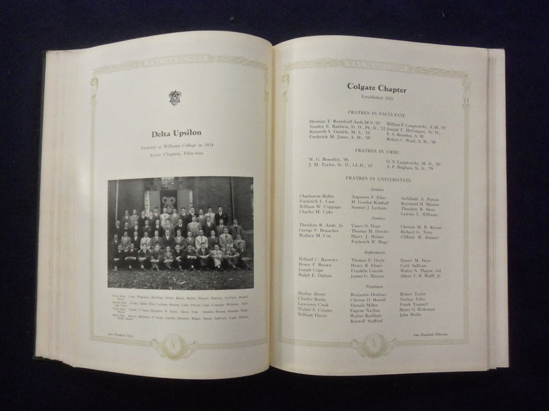 1930 SALMAGUNDI COLGATE UNIVERSITY YEARBOOK - HAMILTON, NEW YORK - YB 1925A