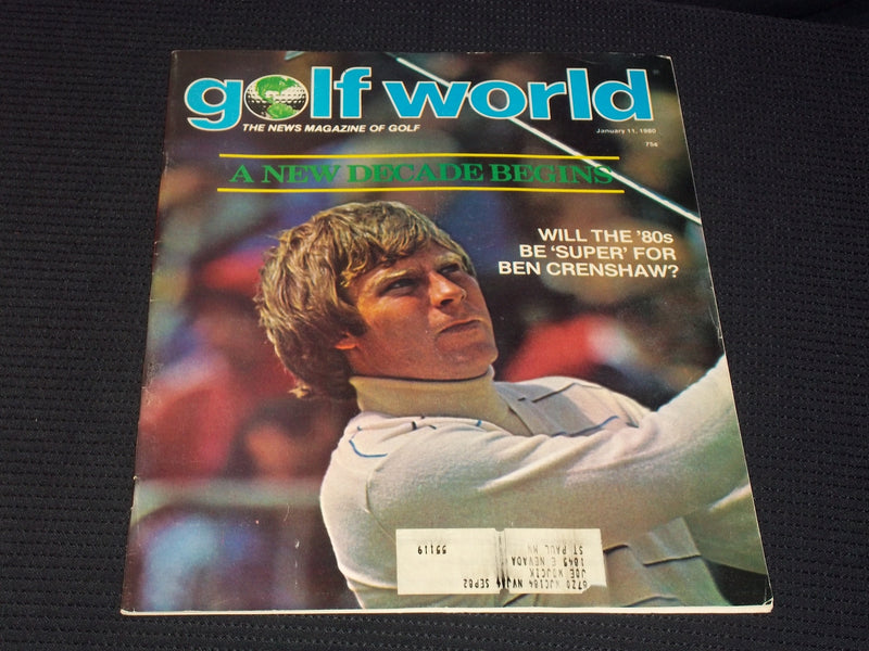 1980 JANUARY 11 GOLF WORLD MAGAZINE - BEN CRENSHAW FRONT COVER - E 6974