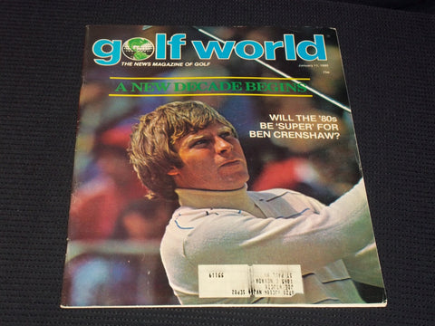 1980 JANUARY 11 GOLF WORLD MAGAZINE - BEN CRENSHAW FRONT COVER - E 6974