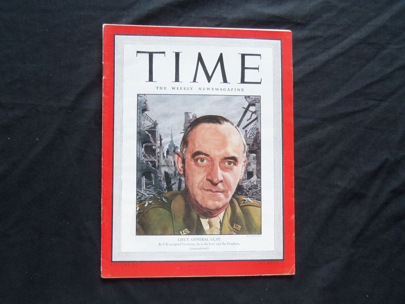 1945 JUNE 25 TIME MAGAZINE - LT. GEN. LUCIUS CLAY - T 974
