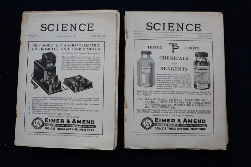 1938 SCIENCE MAGAZINE - LOT OF 49 - O 3417