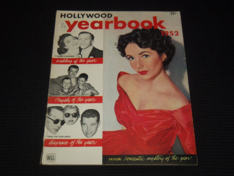 1952 HOLLYWOOD YEARBOOK MAGAZINE - ELIZABETH TAYLOR COVER - E 15950