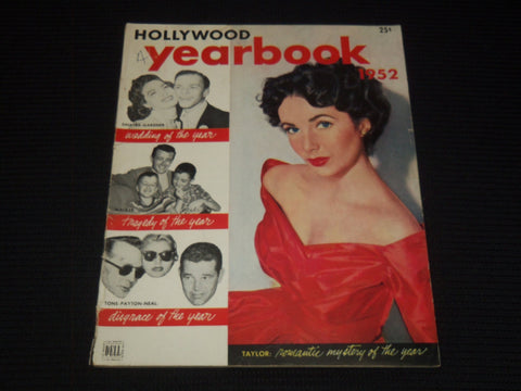 1952 HOLLYWOOD YEARBOOK MAGAZINE - ELIZABETH TAYLOR COVER - E 15950