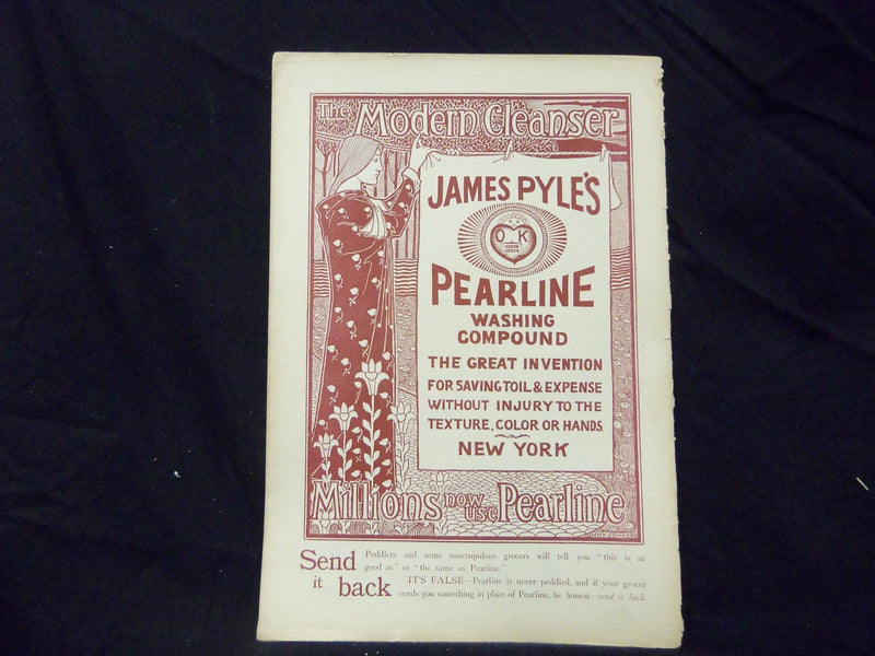 1895 MARCH LADIES' HOME JOURNAL MAGAZINE - GREAT ILLUSTRATIONS & ADS - ST 1542