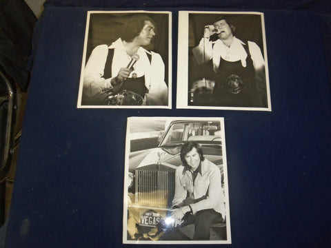 WAYNE NEWTON PUBLICITY PHOTOS - LOT OF 3 - J 4626
