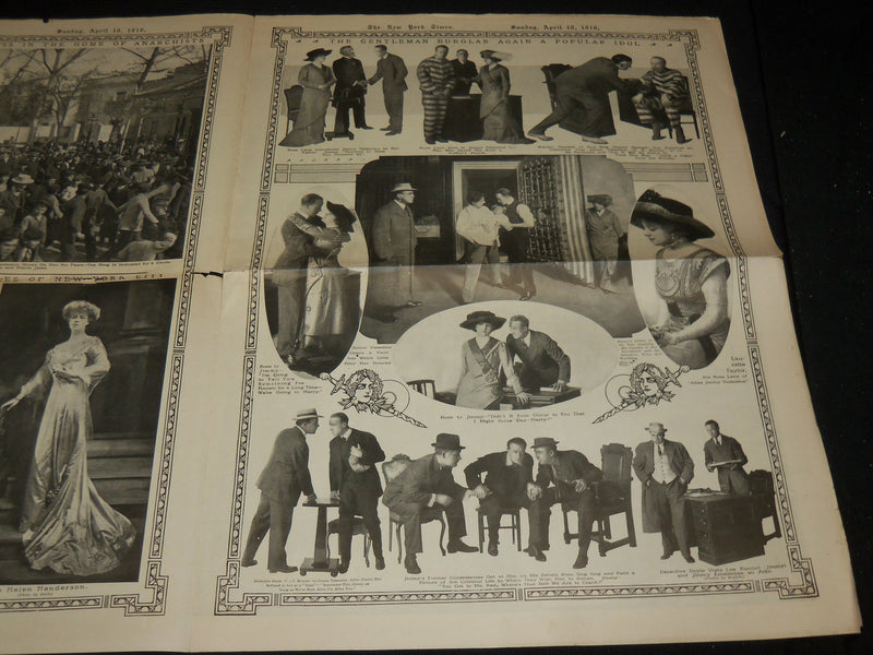 1910 APRIL 10 NEW YORK TIMES PICTURE SECTION - ROOSEVELT & KERMIT - NP 5641