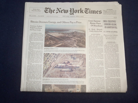 2023 APRIL 11 NEW YORK TIMES - DRUG EXECUTIVES CONDEMN RULING ON ABORTION PILL