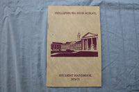 1973-1975 PHILLIPSBURG HIGH SCHOOL HANDBOOKS - LOT OF 2 - K 727