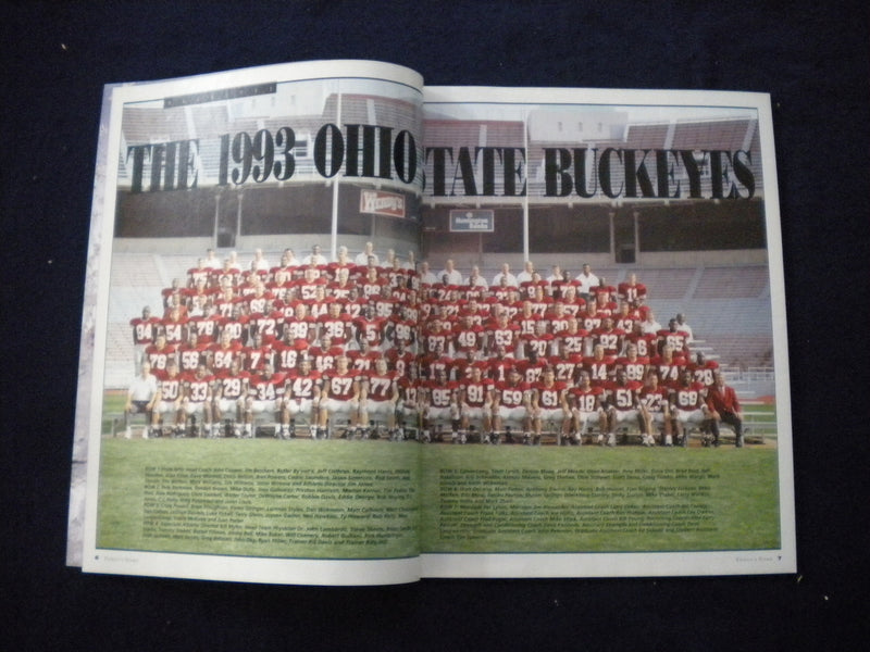 1993 SEPTEMBER 4 FOOTBALL PROGRAM - OHIO STATE UNIV VS RICE UNIV - SP 3625A