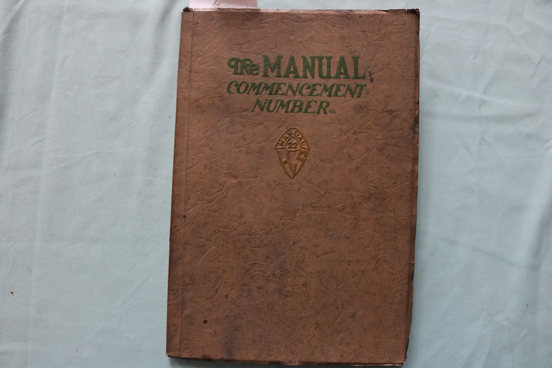 1920-1922 THE MANUAL-TRAINING H.S. PEORIA YEARBOOKS- LOT OF 2- SOFTCOVER- K 3346