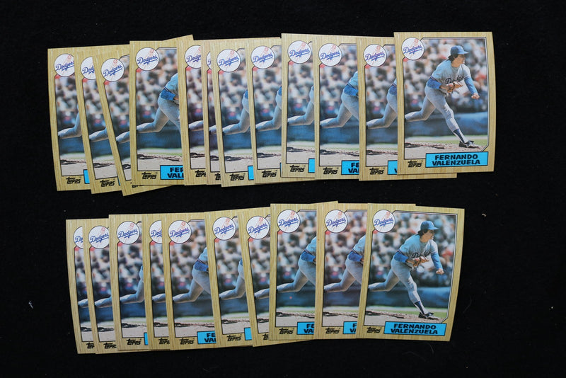 FERNANDO VALENZUELA 1987 TOPPS BASEBALL CARDS-CARD #410 - NM-MT -LOT OF 22- #209