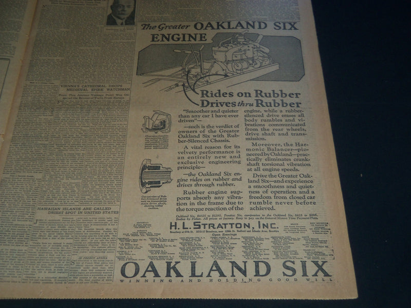 1926 NOV 21 NEW YORK TIMES AUTO & SPECIAL SECTION - FALL AND DOHENY - NT 7558