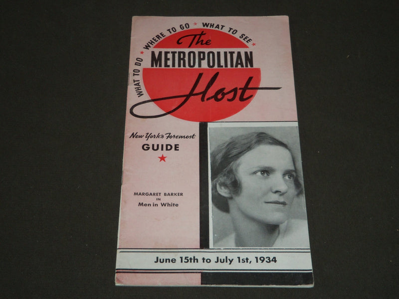 1934 JUNE15/JULY 1 THE METROPOLITAN HOST - MARGARET BARKER COVER - J 2177