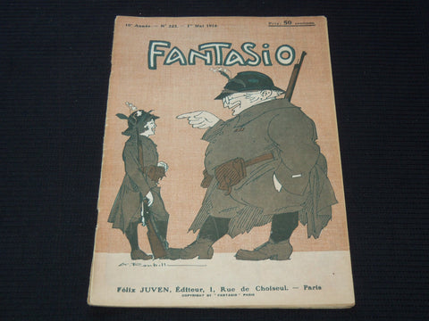 1916 MAY 1 FANTASIO FRENCH MAGAZINE - NICE ILLUSTRATIONS - SP 3253U