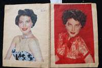 1950'S MOVIE STARS SCRAPBOOK LOADED -MARILYN MONROE-M. LANZA-A. GARDNER- E 24883