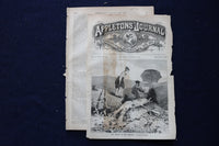 1869 APPLETONS' JOURNAL MAGAZINES - WINSLOW HOMER COVERS - LOT OF 3 - K 1751