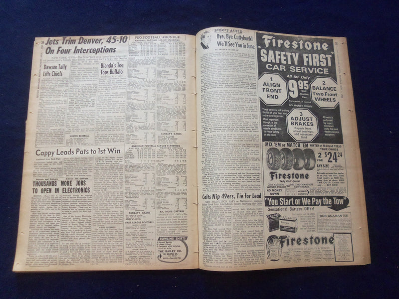 1965 NOV 1 BOSTON RECORD AMERICAN NEWSPAPER - NO. 27 DIES IN GANG WAR - NP 6319