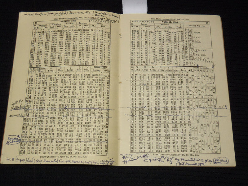 1959 RAPHAEL'S ASTRONOMICAL EPHEMERIS OF PLANETS BOOKLET - K 1052