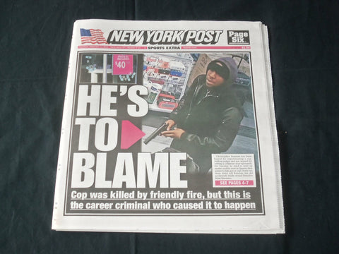 2019 FEBRUARY 14 NEW YORK POST NEWSPAPER - CHRISTOPHER RANSOM - HE'S TO BLAME
